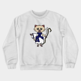 Blue Meowlolo Crewneck Sweatshirt